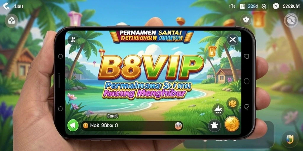 Tampilan gameplay B8VIP yang menghibur dan penuh warna.