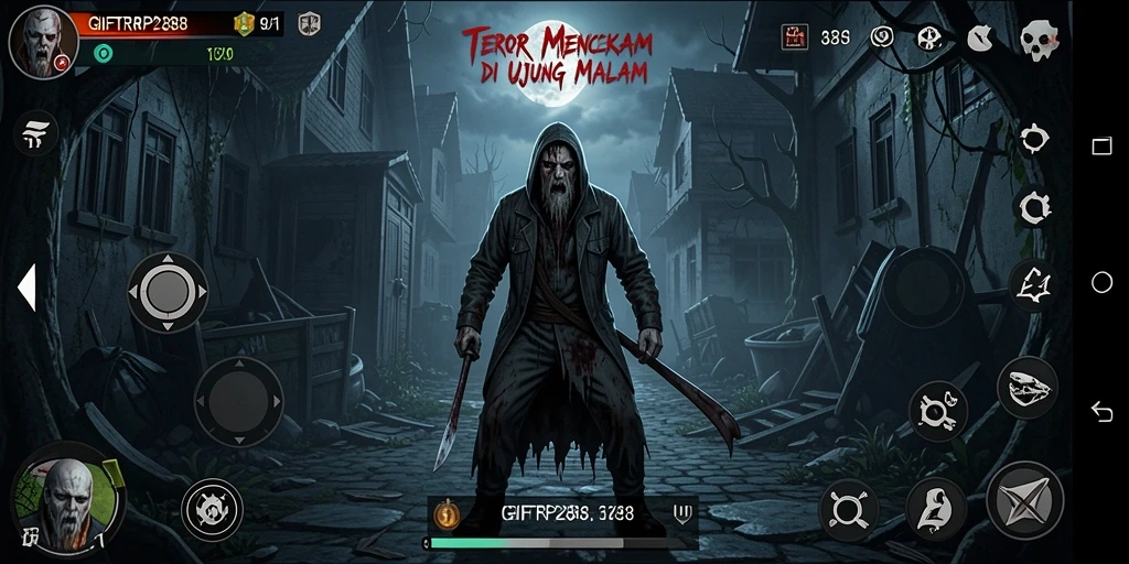 Tangkapan layar menampilkan momen mencekam dari gameplay GIFTRP288.