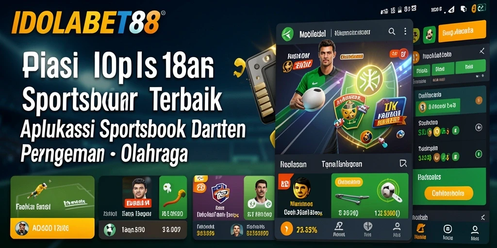 Tampilan menarik dari aplikasi <strong>IDOLABET88</strong> yang fokus pada taruhan olahraga.