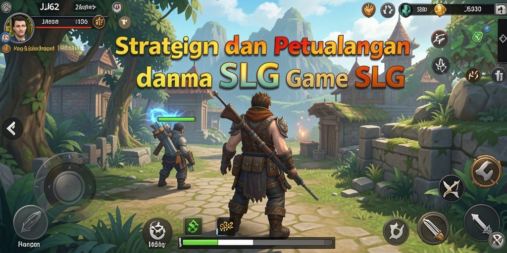 Screenshot gameplay JJ62 menampilkan strategi dan pembangunan kerajaan.