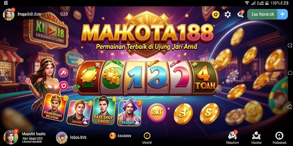 Screenshot gameplay MAHKOTA188 menunjukkan pengalaman Kasino yang mendebarkan.