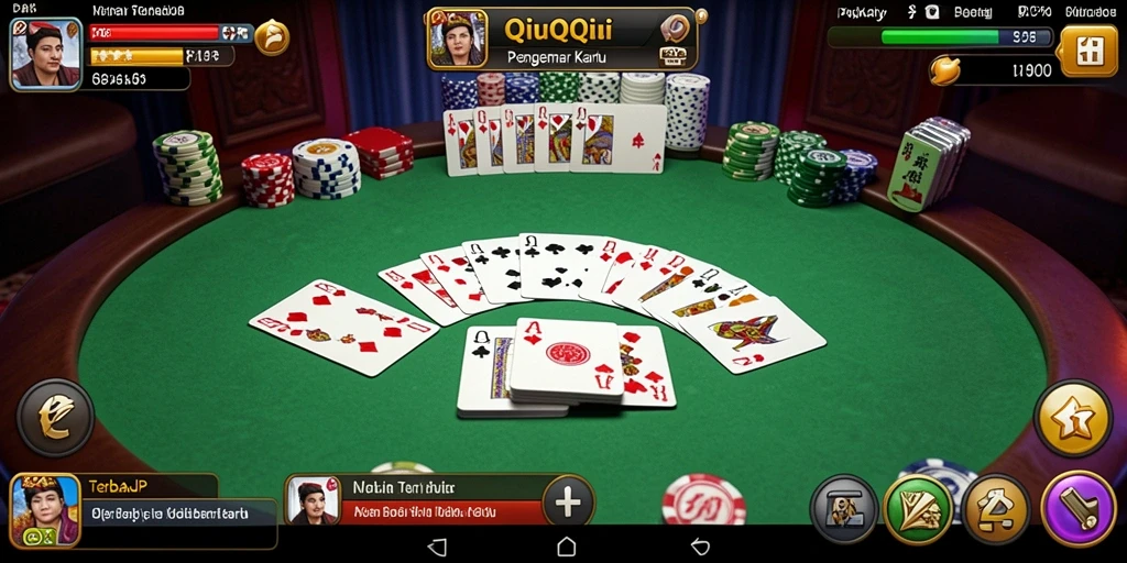 Gameplay seru QiuQiu di PAKARJP yang penuh strategi.