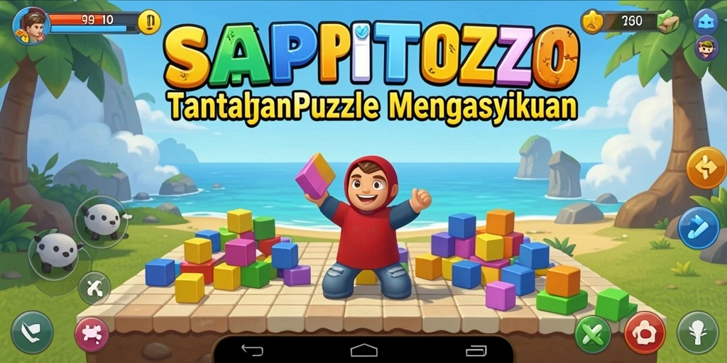 Tampilan gameplay menarik dari SAPITOTO dengan tantangan puzzle yang seru.
