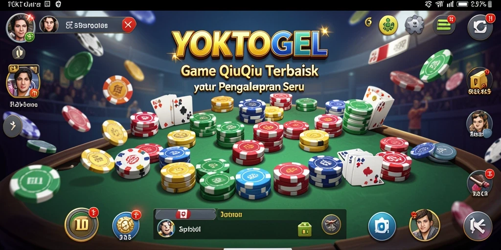 Screenshot gameplay YOKTOGEL menampilkan aksi seru dalam bermain QiuQiu.